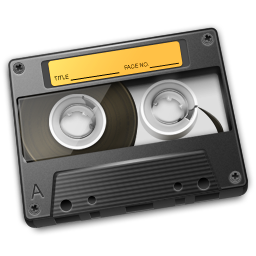Cassette Yellow Icon 256px png